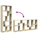 vidaXL sonoma tölgy szerelt fa elválasztó könyvespolc 67x25x161,5 cm