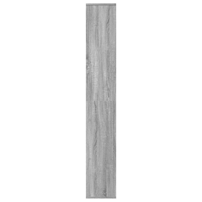 vidaXL szürke sonoma szerelt fa elválasztó könyvespolc 67x25x161,5 cm