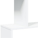 vidaXL 6 szintes fehér szerelt fa elválasztó könyvespolc 70x24x193 cm