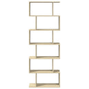 vidaXL 6 szintes sonoma tölgy fa elválasztó könyvespolc 70x24x193 cm