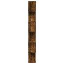 vidaXL 6 szintes füstös tölgy fa elválasztó könyvespolc 70x24x193 cm