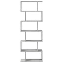 vidaXL 6 szintes szürke sonoma fa elválasztó könyvespolc 70x24x193 cm