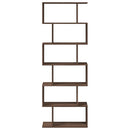 vidaXL 6 szintes barna tölgy fa elválasztó könyvespolc 70x24x193 cm