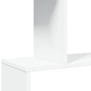 vidaXL 4 szintes fehér szerelt fa elválasztó könyvespolc 70x24x129 cm