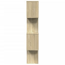 vidaXL 4 szintes sonoma tölgy fa elválasztó könyvespolc 70x24x129 cm