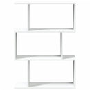 vidaXL 3 szintes fehér szerelt fa elválasztó könyvespolc 70x24x97 cm