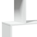 vidaXL 3 szintes fehér szerelt fa elválasztó könyvespolc 70x24x97 cm