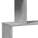 vidaXL 3 szintes betonszürke fa térelválasztó könyvespolc 70x24x97 cm
