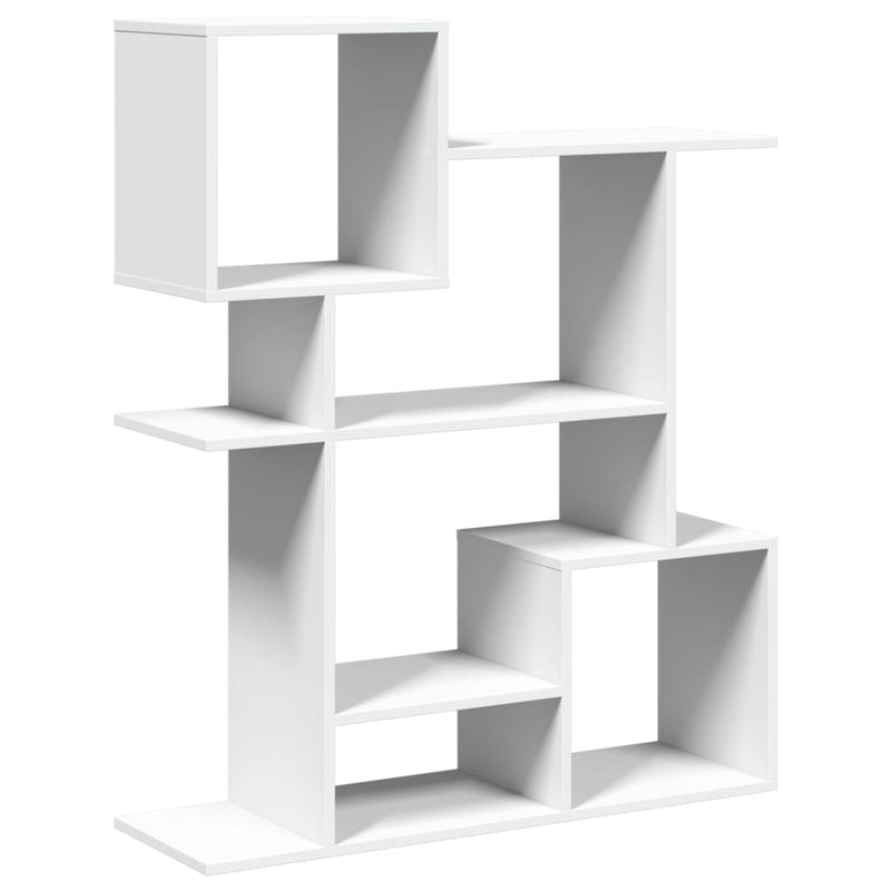 vidaXL fehér szerelt fa térelválasztó könyvespolc 92x29x112 cm