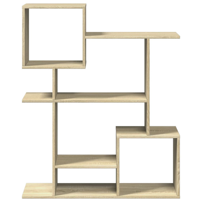 vidaXL sonoma tölgy szerelt fa elválasztó könyvespolc 92x29x112 cm