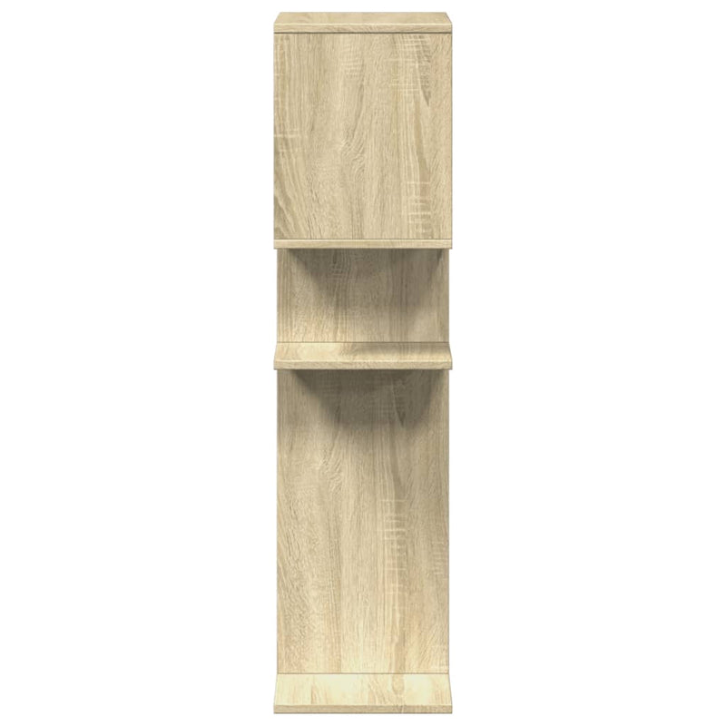 vidaXL sonoma tölgy szerelt fa elválasztó könyvespolc 92x29x112 cm