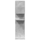vidaXL betonszürke szerelt fa elválasztó könyvespolc 92x29x112 cm