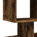 vidaXL füstös tölgy szerelt fa elválasztó könyvespolc 92x29x112 cm