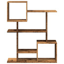 vidaXL antik fa színű fa térelválasztó könyvespolc 92x29x112 cm
