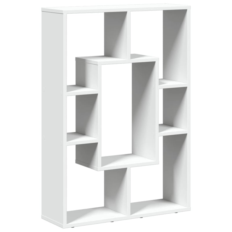 vidaXL fehér szerelt fa könyvespolc 63 x 20 x 90 cm