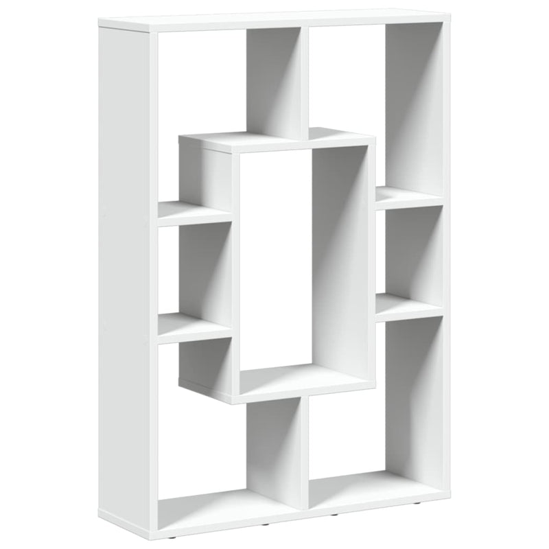 vidaXL fehér szerelt fa könyvespolc 63 x 20 x 90 cm