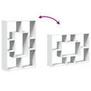 vidaXL fehér szerelt fa könyvespolc 63 x 20 x 90 cm