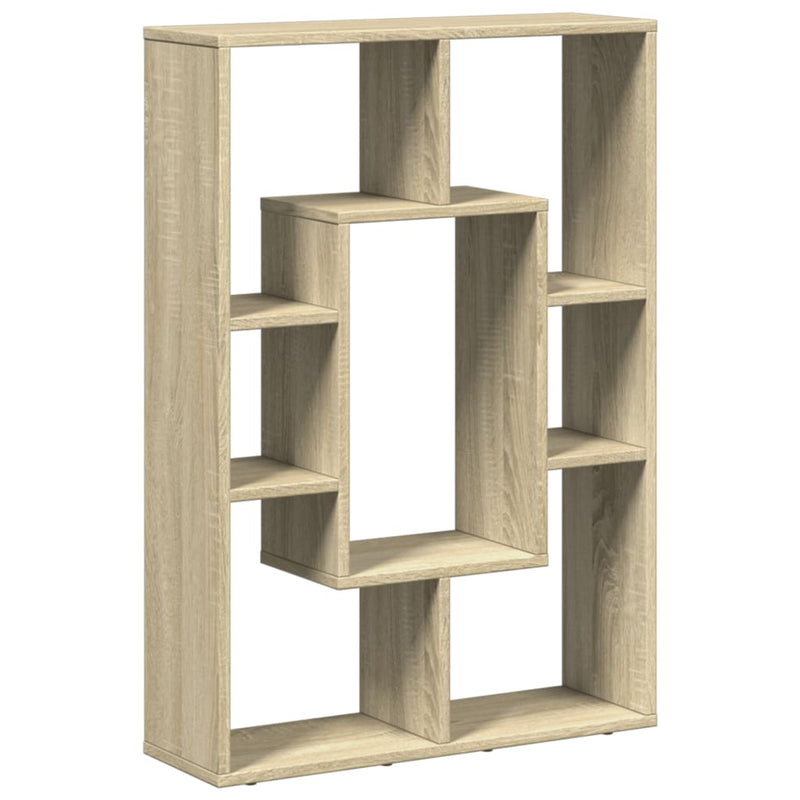 vidaXL sonoma tölgy színű szerelt fa könyvszekrény 63 x 20 x 90 cm