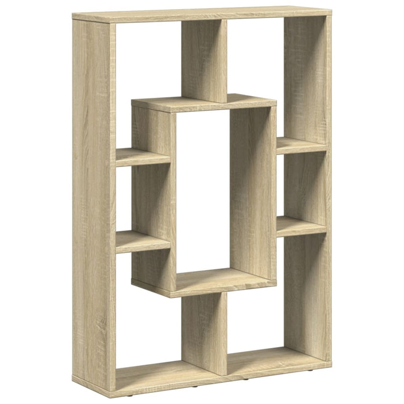 vidaXL sonoma tölgy színű szerelt fa könyvszekrény 63 x 20 x 90 cm