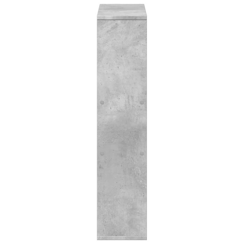 vidaXL betonszürke szerelt fa könyvespolc 63 x 20 x 90 cm