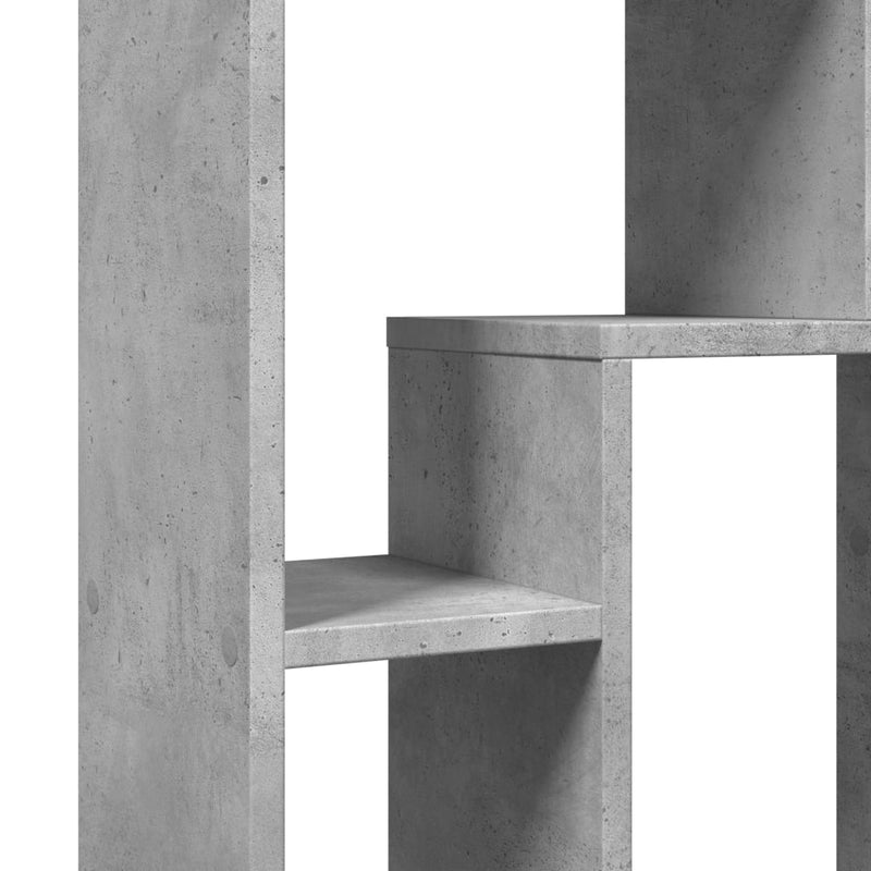 vidaXL betonszürke szerelt fa könyvespolc 63 x 20 x 90 cm