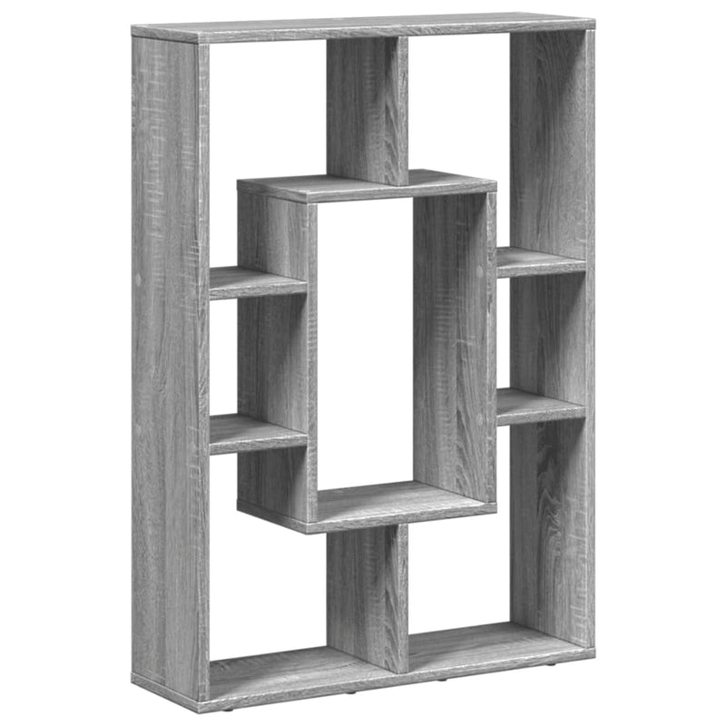 vidaXL szürke sonoma színű szerelt fa könyvespolc 63 x 20 x 90 cm