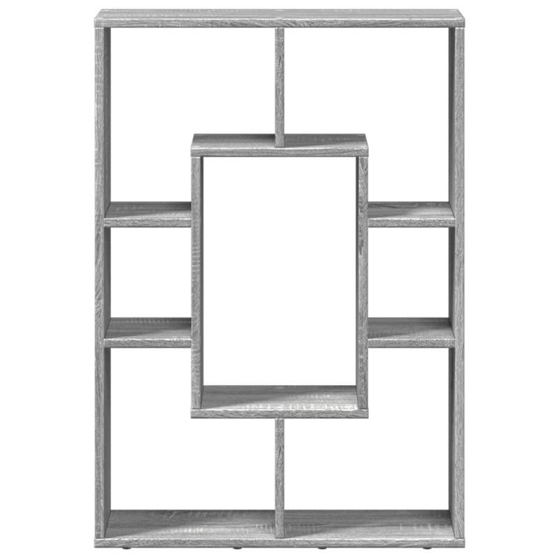 vidaXL szürke sonoma színű szerelt fa könyvespolc 63 x 20 x 90 cm