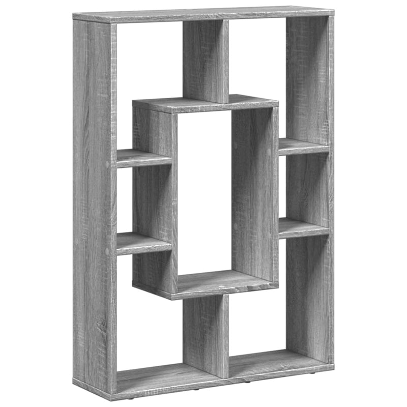 vidaXL szürke sonoma színű szerelt fa könyvespolc 63 x 20 x 90 cm