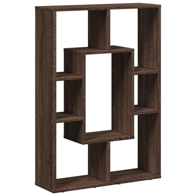 vidaXL barna tölgy színű szerelt fa könyvespolc 63 x 20 x 90 cm