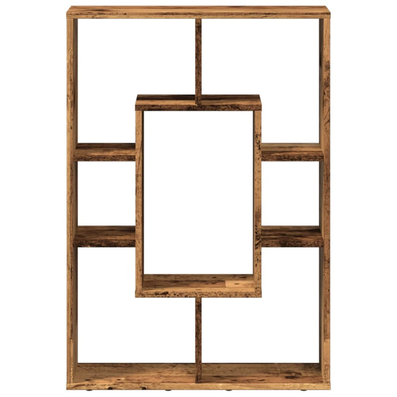 vidaXL antik fa színű szerelt fa könyvespolc 63 x 20 x 90 cm