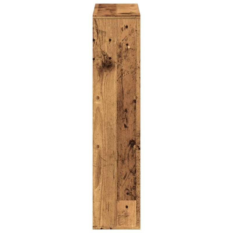 vidaXL antik fa színű szerelt fa könyvespolc 63 x 20 x 90 cm