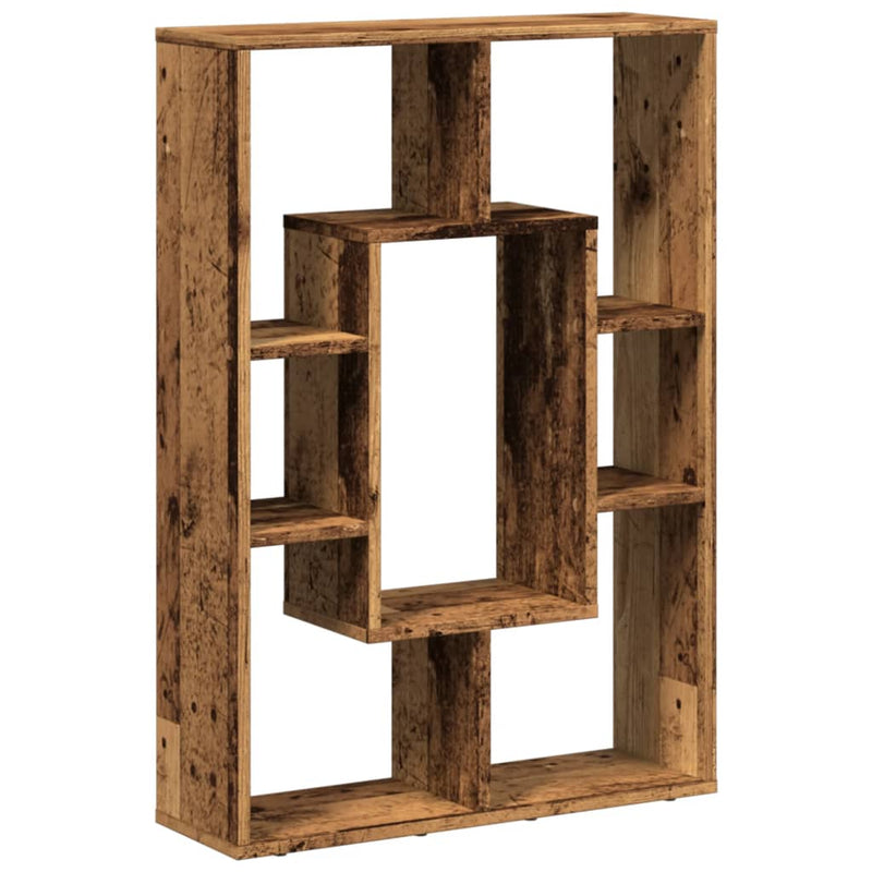 vidaXL antik fa színű szerelt fa könyvespolc 63 x 20 x 90 cm