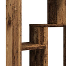 vidaXL antik fa színű szerelt fa könyvespolc 63 x 20 x 90 cm