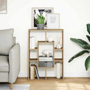 vidaXL kézműves tölgy színű szerelt fa könyvespolc 63 x 20 x 90 cm