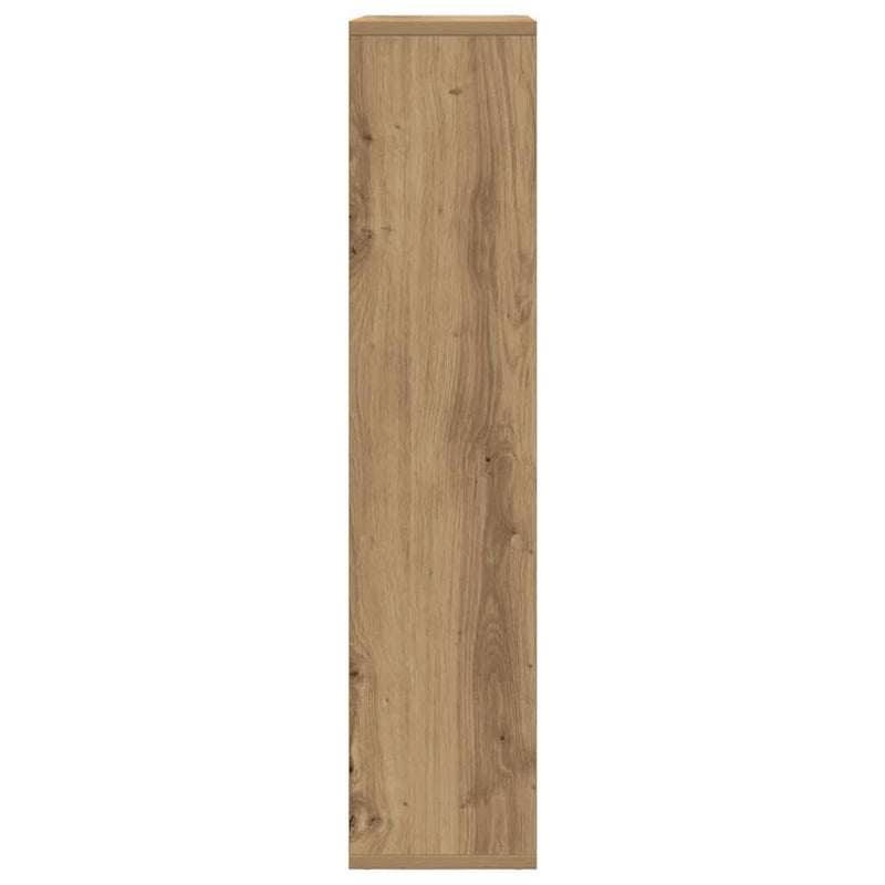 vidaXL kézműves tölgy színű szerelt fa könyvespolc 63 x 20 x 90 cm