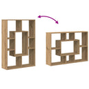 vidaXL kézműves tölgy színű szerelt fa könyvespolc 63 x 20 x 90 cm