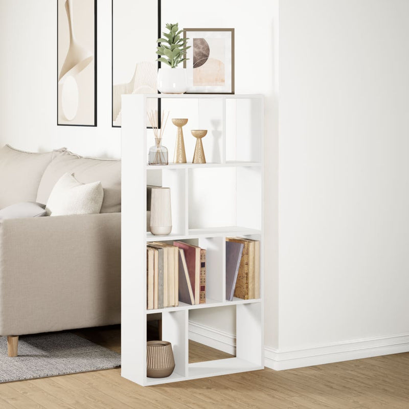 vidaXL fehér, rétegelt fa könyvespolc 60 x 20 x 120 cm