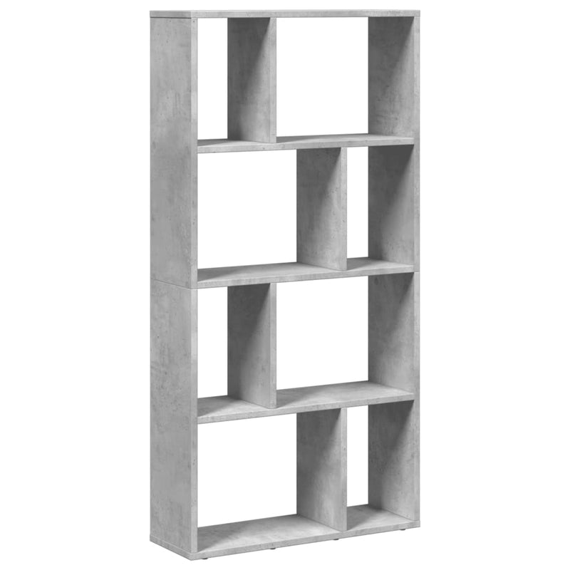 vidaXL betonszürke szerelt fa könyvespolc 60 x 20 x 120 cm