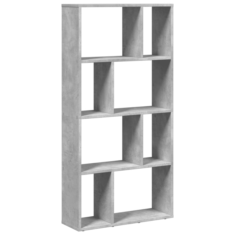vidaXL betonszürke szerelt fa könyvespolc 60 x 20 x 120 cm