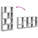 vidaXL betonszürke szerelt fa könyvespolc 60 x 20 x 120 cm