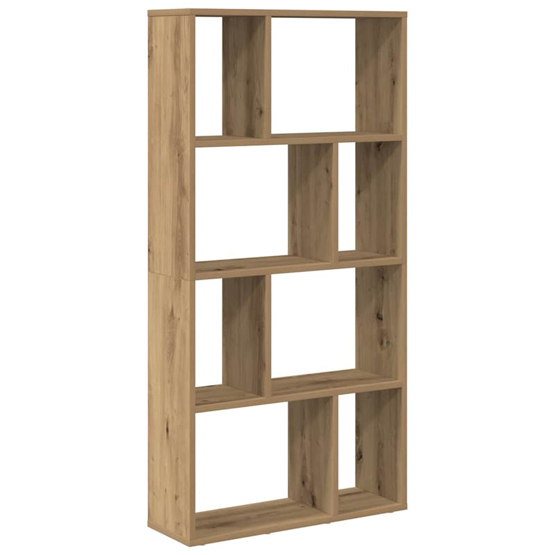 vidaXL kézműves tölgy színű szerelt fa könyvespolc 60 x 20 x 120 cm
