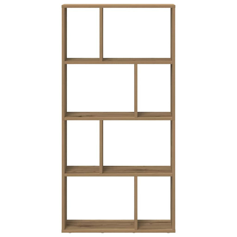 vidaXL kézműves tölgy színű szerelt fa könyvespolc 60 x 20 x 120 cm