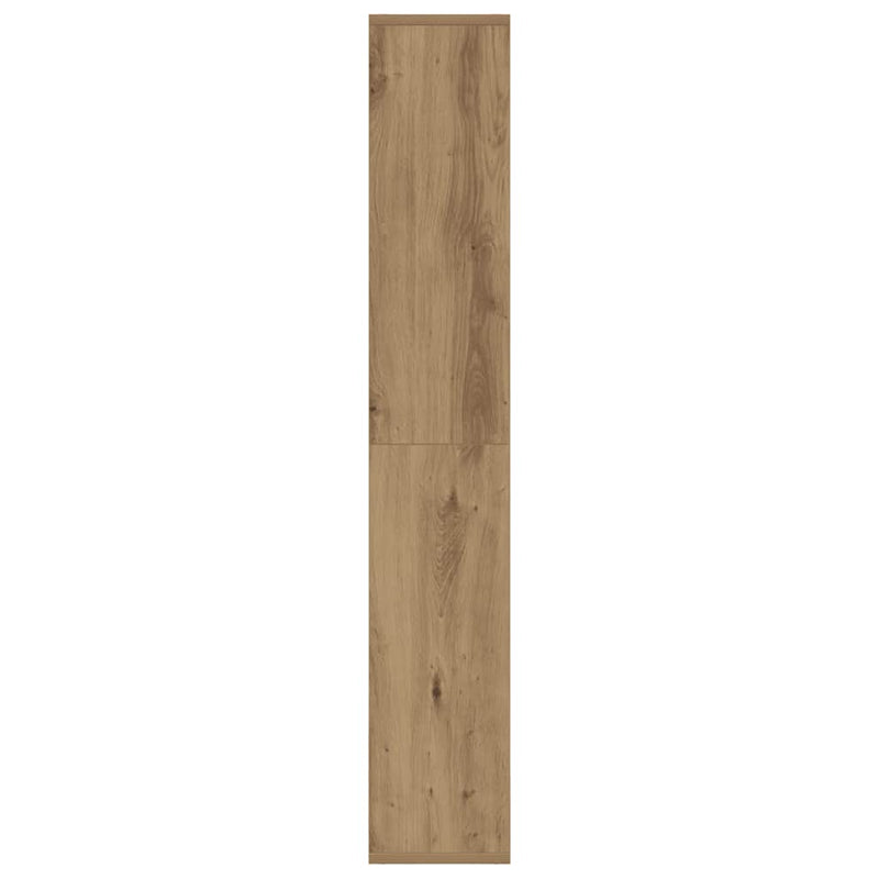 vidaXL kézműves tölgy színű szerelt fa könyvespolc 60 x 20 x 120 cm
