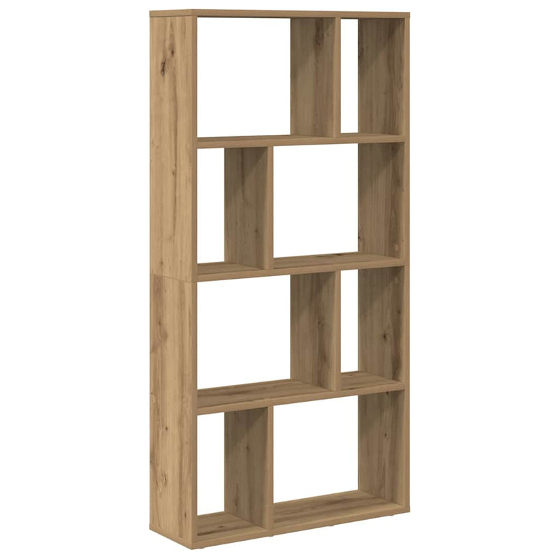vidaXL kézműves tölgy színű szerelt fa könyvespolc 60 x 20 x 120 cm