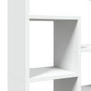 vidaXL fehér szerelt fa könyvespolc 72 x 20 x 120 cm