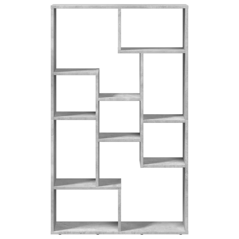 vidaXL betonszürke szerelt fa könyvespolc 72 x 20 x 120 cm