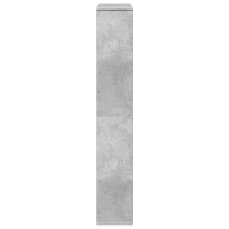 vidaXL betonszürke szerelt fa könyvespolc 72 x 20 x 120 cm