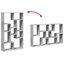 vidaXL betonszürke szerelt fa könyvespolc 72 x 20 x 120 cm
