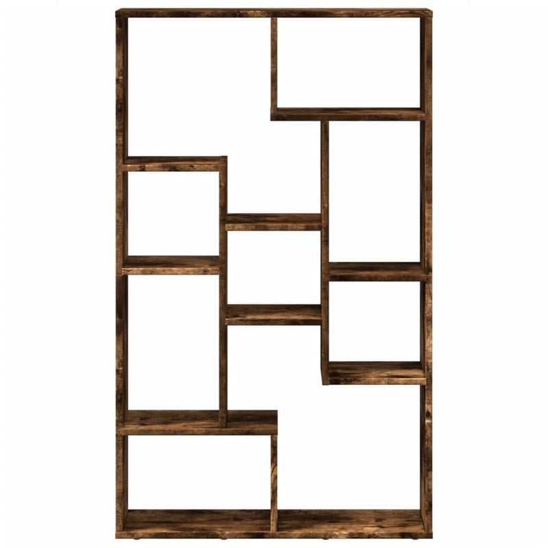 vidaXL füstös tölgy színű szerelt fa könyvespolc 72 x 20 x 120 cm