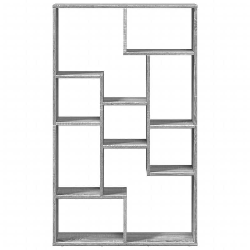 vidaXL szürke sonoma színű szerelt fa könyvespolc 72 x 20 x 120 cm